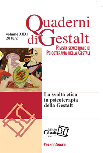 Quaderni di Gestal 2018-2 la svolta etica in psicoterapia della Gestalt