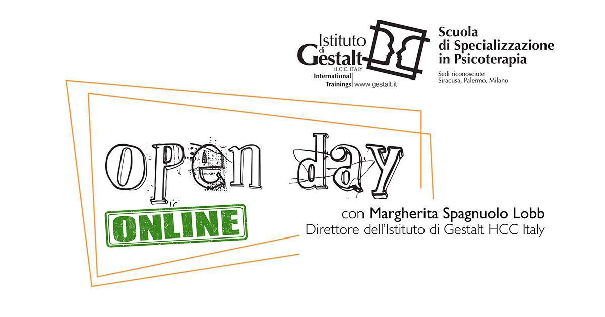Open day online eventi gratuiti per conoscere Scuola di Psicoterapia della Gestalt